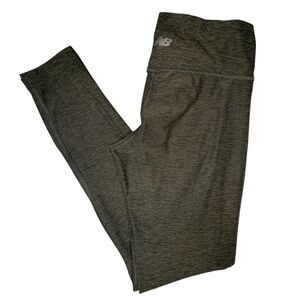 New Balance Super Soft  Heathered Dark Olive Green
Leggings Size Small